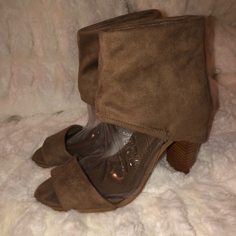 BCBGeneration Brown Microsuede Heels